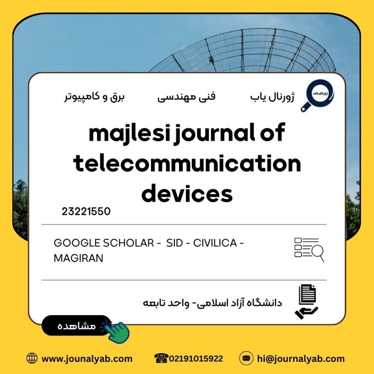 majlesi journal of telecommunication devices