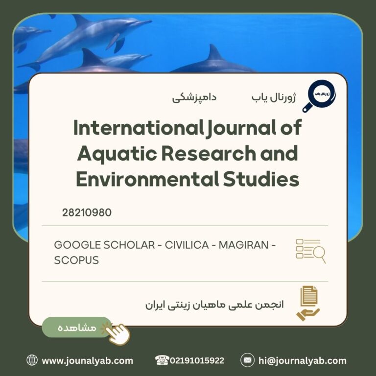 International Journal of Aquatic Research and Environmental Studies