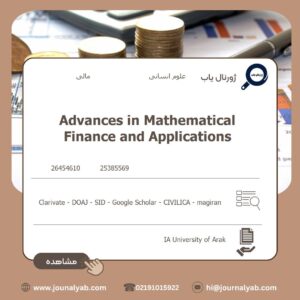 Advances in Mathematical Finance and Applications