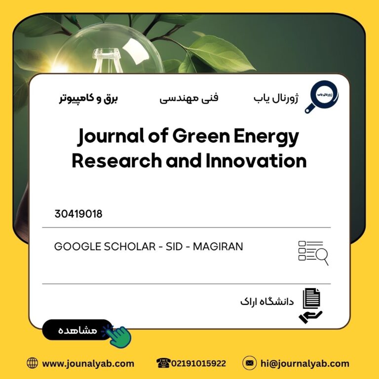 Journal of Green Energy Research and Innovation