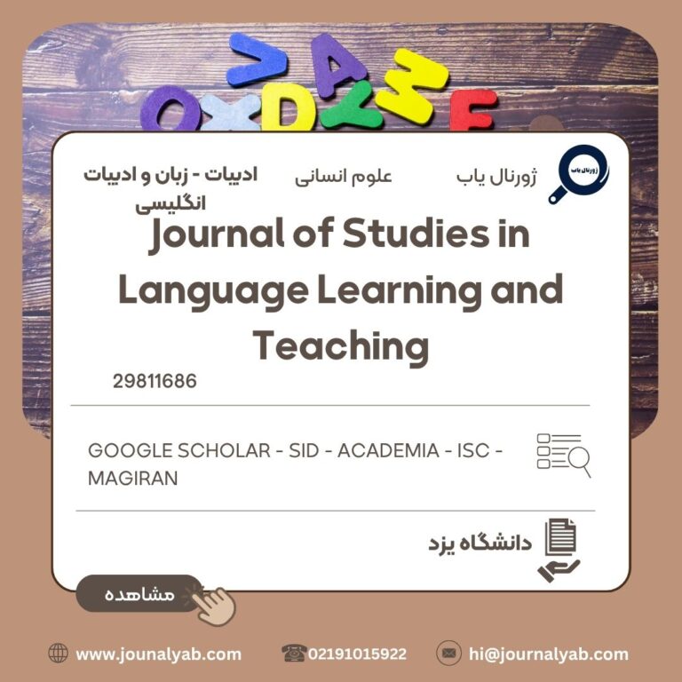 Journal of Studies in Language Learning and Teaching