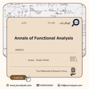 Annals of Functional Analysis